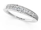 White gold Channel-Set Round Diamond Comfort Fit Band_3