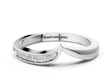 White gold Channel Set Round Diamond Contour Band_2