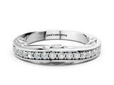 White gold Channel Set Round Diamond Contoured Band_12