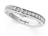 White gold Channel Set Round Diamond Contoured Band_13