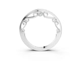 White gold Channel Set Round Diamond Contoured Band_15