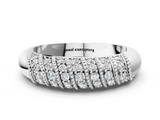White gold Channel Set Round Diamond Dome Band_29