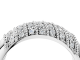 White gold Channel Set Round Diamond Dome Band_32
