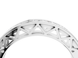 White gold Channel-Set Round Diamond Eternity Band with Shared Prong Setting_16