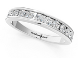 White gold Channel Set Round Diamond Eternity Band_103