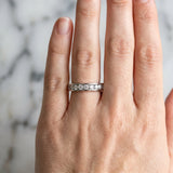 White gold Channel Set Round Diamond Eternity Band_123