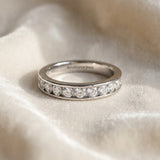 White gold Channel Set Round Diamond Eternity Band_126