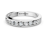 White gold Channel-Set Round Diamond Eternity Band_2
