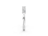 White gold Channel-Set Round Diamond Five-Stone Band_14