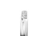 White gold Channel Set Round Diamond Flat Band_17