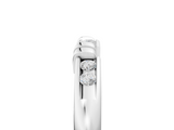White gold Channel Set Round Diamond Half-Eternity Band with Bar Prong Setting_7