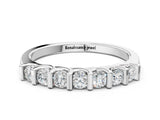 White gold Channel-Set Round Diamond Half-Eternity Band_12