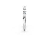 White gold Channel Set Round Diamond Half Eternity Band_4