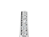 White gold Channel-Set Round Diamond Half Eternity Band_7