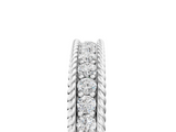 White gold Channel Set Round Diamond Milgrain Edge Band_17