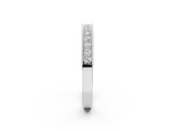 White gold Channel Set Round Diamond Milgrain Edge Eternity Band_14