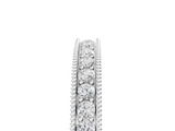 White gold Channel Set Round Diamond Milgrain Edge Eternity Band_17