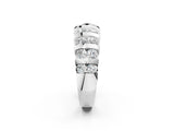 White gold Channel-Set Round Diamond Multi-Row Band_14