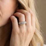 White gold Channel Set Round Diamond Multi-Row Band_21