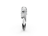 White gold Channel Set Round Diamond Multi-Row Band_4