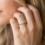 White gold Channel Set Round Diamond Trio Bar Prong Ring_30
