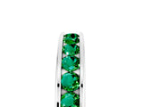 White gold Channel Set Round Emerald Eternity Band_11