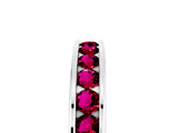 White gold Channel Set Round Garnet Eternity Band_11