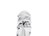 White gold Channel Set Round Moissanite Multi-Row Band_11