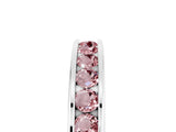 White gold Channel Set Round Morganite Eternity Band_11