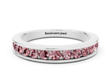White gold Channel Set Round Morganite Eternity Band_6