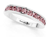 White gold Channel Set Round Morganite Eternity Band_7