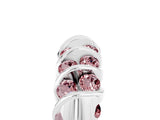 White gold Channel Set Round Morganite Multi-Row Band_11