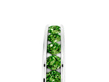 White gold Channel Set Round Peridot Eternity Band_11