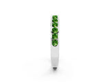 White gold Channel Set Round Peridot Eternity Band_8
