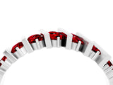 White gold Channel Set Round Ruby Anniversary Band with Vertical Prongs_10