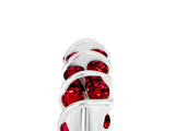 White gold Channel Set Round Ruby Multi-Row Band_11