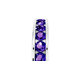 White gold Channel Set Round Tanzanite Eternity Band_11
