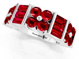 White gold Channel Set Round and Baguette Ruby Anniversary Band with Prong Setting_19