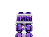 White gold Channel Set Round and Baguette Tanzanite Anniversary Band with Prong Setting_23