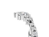 White gold Chevron Marquise and Round Diamond Open Band with Prong Setting_123
