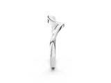 White gold Chevron V-Shaped Contour Band_14