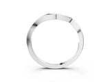 White gold Chevron V-Shaped Contour Band_15