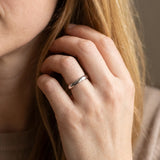 White gold Classic Plain Metal Band_160