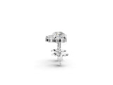 White gold Cluster Round Diamond Stud Earrings with White Gold Band and Four-Prong Setting_9