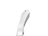 White gold Contoured Solitaire Round Bezel Set Wedding Band_17