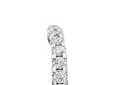 White gold Curved Diamond Half Eternity Band with Round Cut Stones in Pavé Setting_17