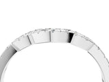 White gold Curved Diamond Pavé Round-Cut Contour Band_37