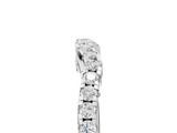 White gold Curved Diamond Pavé Round Eternity Band with Shared Prong Setting_21