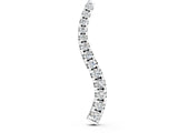 White gold Curved Diamond Pendant with Round Stones in Prong Setting_3