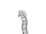 White gold Curved Pavé Diamond Milgrain Band with Round Brilliant Stones_17